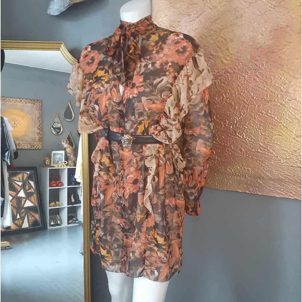 Aritzia Wilfred Bernadette Floral Mini Dress